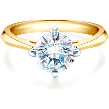 SAVICKI Годежен пръстен The Light: двуцветно злато, диамант