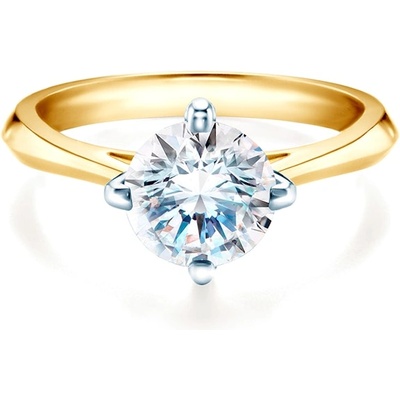 SAVICKI Годежен пръстен The Light: двуцветно злато, диамант