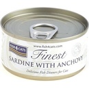 Konzervy pre mačky Fish4Cats Finest sardinka s ančovičkami 70 g