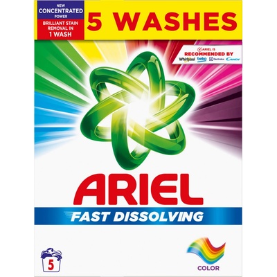 Ariel Fast Dissolving Color prací prášek na barevné prádlo 5 PD 275 g