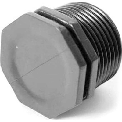 Plastica Alfa Zátka 3/4" vonkajší závit čierna