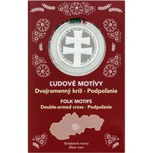 Česká mincovna Stříbrná mince Dvojramenný kříž 2025 Podpoľanie SK proof 1 oz