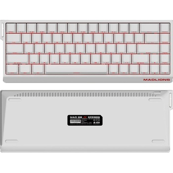 Madlions Professional Gaming Mechanical Keyboard MAD 68 R White (MAD-68-R-WH)
