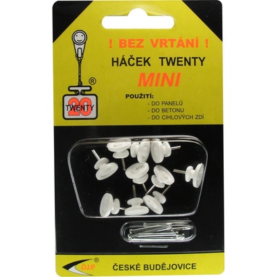 Kinekus Háčik Twenty MINI, plastový, 1cm