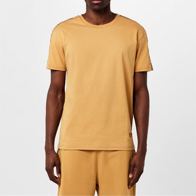 Moschino Тениска MOSCHINO Men's Tape Logo T-Shirt - Brown