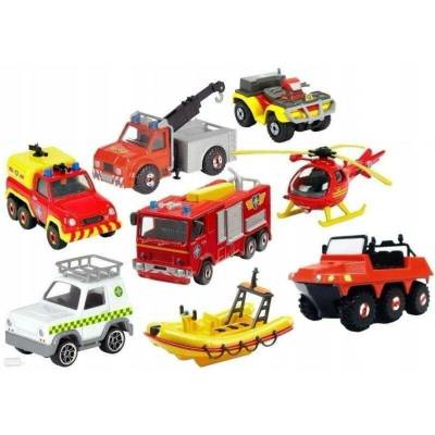 DICKIE Auto Požárník Sam kovové různé druhy záchranné složky 1:64