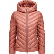 WOOLRICH CHEVRON QUILTED HOODED JACKET ružová