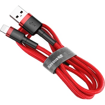 Baseus Кабел Baseus Cafule USB Lightning Cable (CALKLF-C09), от USB A(м) към Lightning(м), 2m, 7.5W, червен (CALKLF-C09 / 47895)