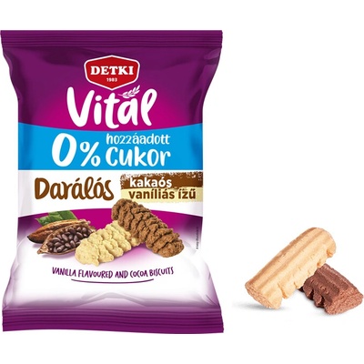 Detki Mlynčekové sušienky vanilkové a kakaové bez cukru 180 g