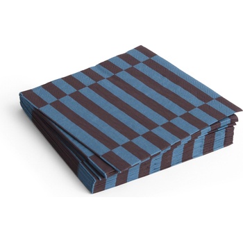 Hay Pattern Хартиени салфетки, 33 x 33 см, антрацитово-бордо райе, 20 бр (AE732-E139-AP98)