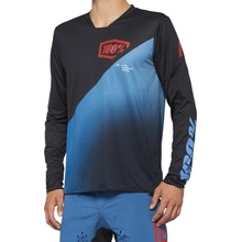 100% R-CORE-X LE Long Sleeve Black/Slate Blue