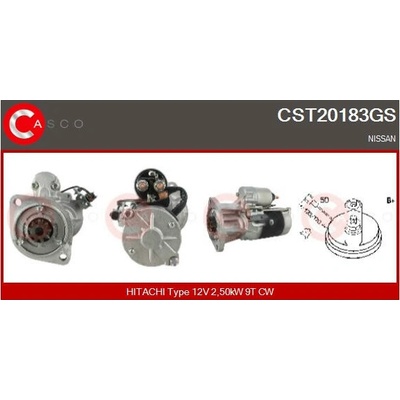 Startér CASCO CST10722AS