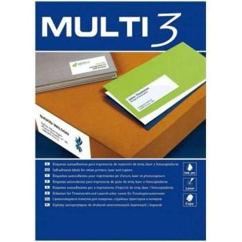 MULTI 3 Етикети за принтер MULTI 3 Бял объл 100 Листи 63, 5 x 46, 6 mm (8410782104926)