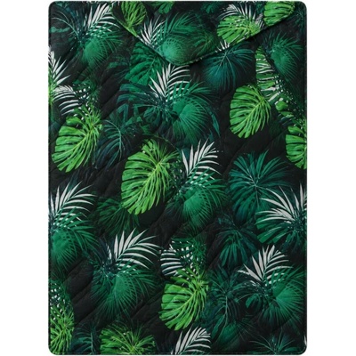 4sleep Milano přikrývka letní 250 g Listy draceny zelené/modré 160x200