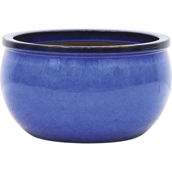 Květináč keramický Lafiora Bavaria Ø 46 cm modrý