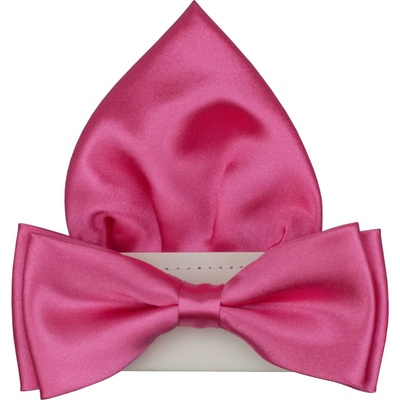 Quentino pánský lesklý s kapesníčkem PMSK36L zářivě růžový – Zboží Mobilmania