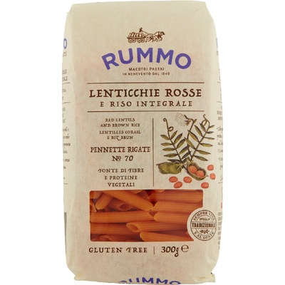 Rummo bezlepkové Pennette Rigate z červenej šošovice a ryže 16 x 300 g