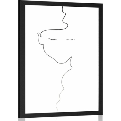 Plakát žena v minimalistickém provedení - 60x90 no frame
