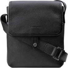 Galko dámská a pánská kožená crossbody taška 15-0297-1007 černá