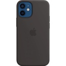 Pouzdra a kryty na mobilní telefony Apple iPhone 12 mini Silicone Case with MagSafe Black MHKX3ZM/A