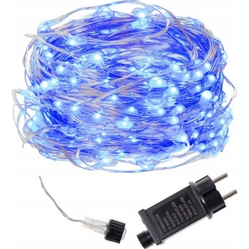 SPRINGOS LED svetelný had Mikro 10m 240 LED IP44 8 svetelných módov modrá