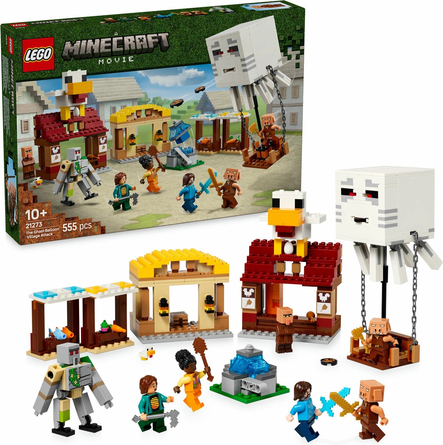 LEGO® Minecraft® - The Ghast Balloon Village Attack (21273)
