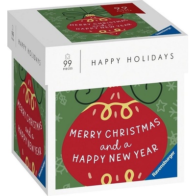 RAVENSBURGER Happy Holidays Veselé Vánoce a štastný nový rok 99 dielov