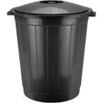 HORECANO cleaning-Кош за смет с капак 70l ЧЕРЕН (hc-33485) (0133485)