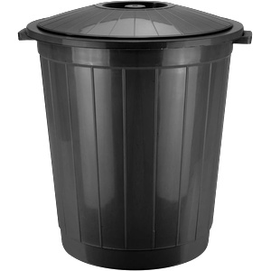 HORECANO cleaning-Кош за смет с капак 70l ЧЕРЕН (hc-33485) (0133485)
