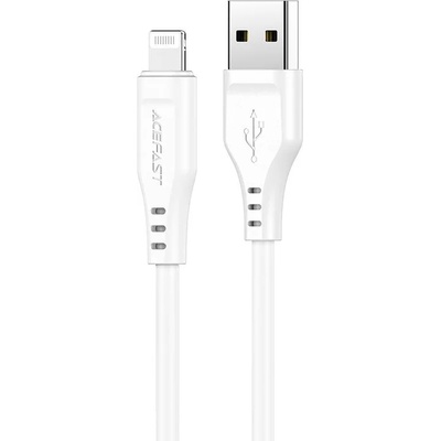 ACEFAST Кабел за трансфер на данни Acefast MFI от USB към Lightning 1.2m, 2.4A, Бял (C3-02-A-L white)