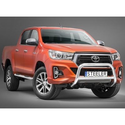 STEELER Predný ochranný rám nerez s EC homologáciou, Toyota Hilux N26, 2017-Facelift