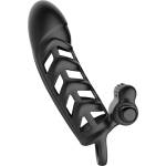 Malesation Vibro Cock & Clit Sleeve Black