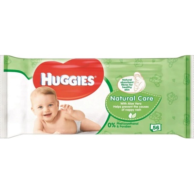Huggies Natural Care Detské obrúsky 56 ks