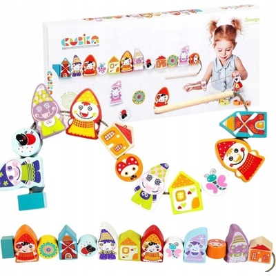 CUBIKA Baby Trpaslíci navlékací set 12 dílků
