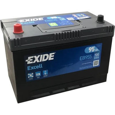 Exide Excell 95Ah 720A left+ Asia (EB955)