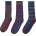 Firetrap Мъжки чорапи Firetrap 3 Pack Formal Socks Mens - Striped