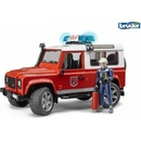 Auta, letadla, lodě Bruder 2596 Land Rover hasiči s figurkou hasiče