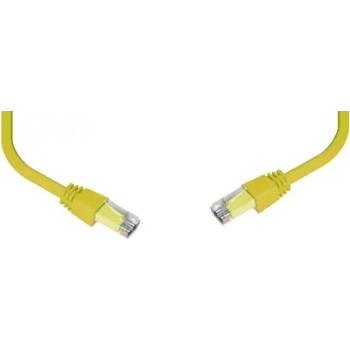 Brand-Rex Пач кабел 1m Brand-Rex, F/UTP, Cat. 5e, RJ45 - RJ45, жълт (GPCPCF010-666H)