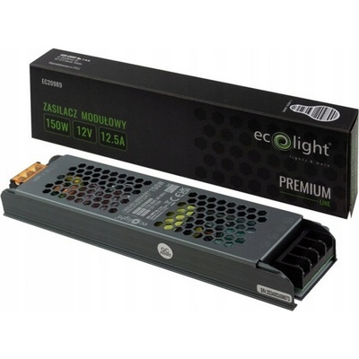 ECOLIGHT Zdroj LED slim IP20 - 12V - 12A - 150W - Premium Line EC20989