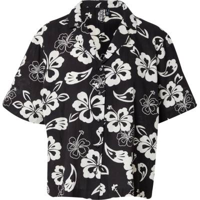 PIECES Блуза 'aloha' черно, размер xl