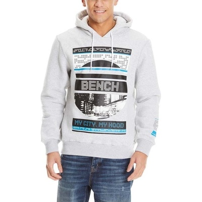 BENCH Graphic Hoodie light grey Marl Winter MA1052