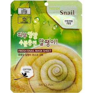 3W Clinic Fresh Snail Mucus Mask Sheet - Хидратираща Маска за Лице 23мл/1бр