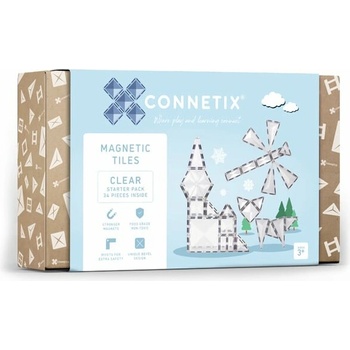 Connetix Clear Starter Pack 34 ks