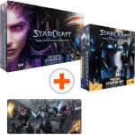 Archon Studio Комплект настолни игри StarCraft: Two Player Starter Set и Protoss Starter Set и подложка за мишка