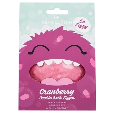 I Heart Revolution Cookie Bath Fizzer Cranberry bomba do kúpeľa 120 g