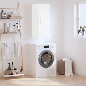 vidaXL Стенен шкаф бял 34, 5x34x90 см (828844)