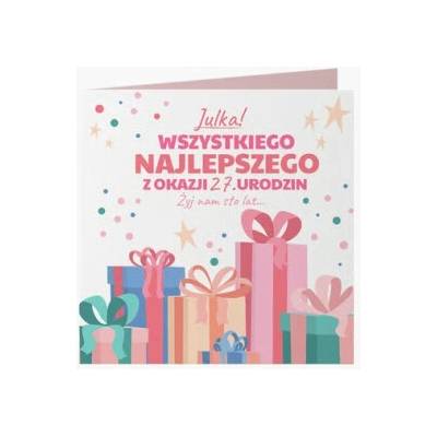 Fotopřání Všechno nejlepší k narozeninám, 14x14 cm - 337748