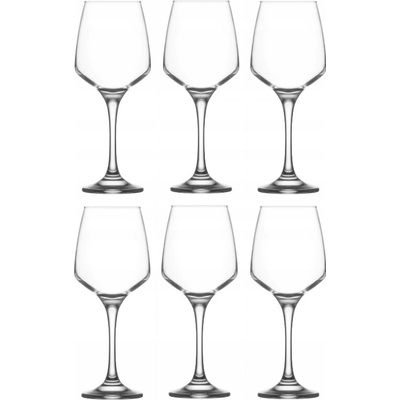 LAV Sklenice na víno bezbarvá 6 x 330 ml