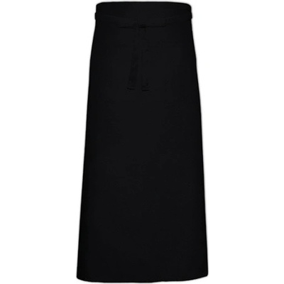 Link Kitchen Wear Bistro zástěra s přední kapsou X968T Black 100x100cm