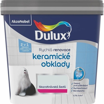 Dulux Rýchla renovácia keramické obklady 0,75 l Skandi šedá